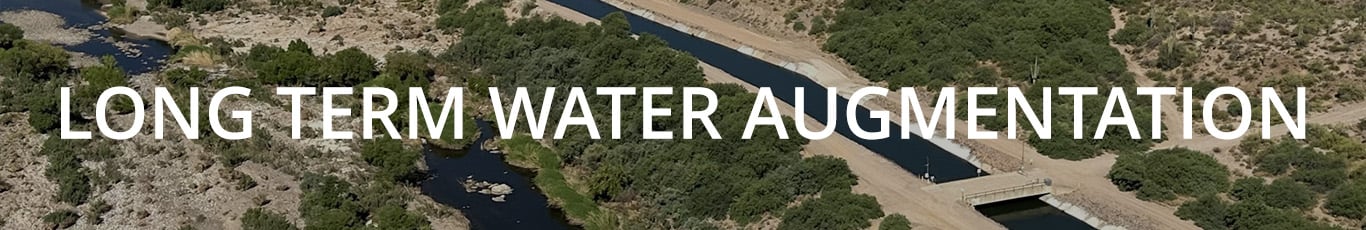 image banner that reads long-term water augmentation